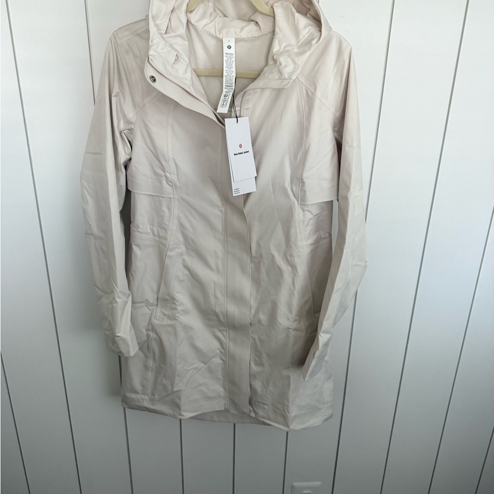 New Lululemon Rain Rebel Jacket Ivory Size 6 NWT - Picture 10 of 13
